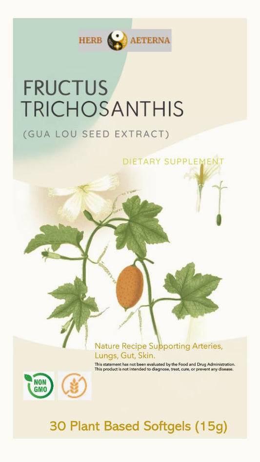 Herb Aeterna Fructus Trichosanthis (Gua Lou Seed Extract) Dietary Supplement, 30 Plant Based Capsules (15 g), Non-GMO